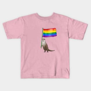 Pride Otter 4 Kids T-Shirt